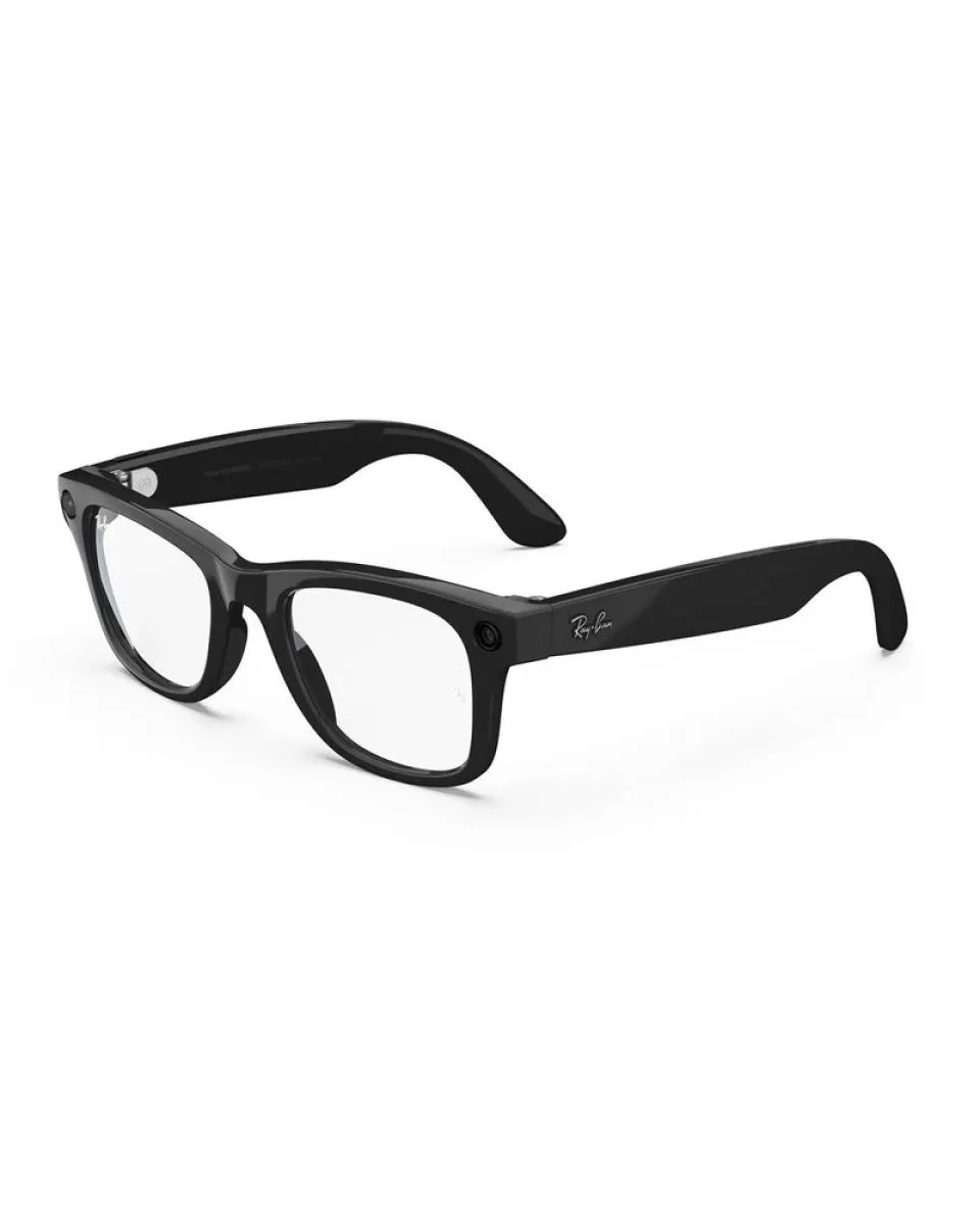 Naočare Ray Ban Meta Wayfarer - Shiny Black - Clear 