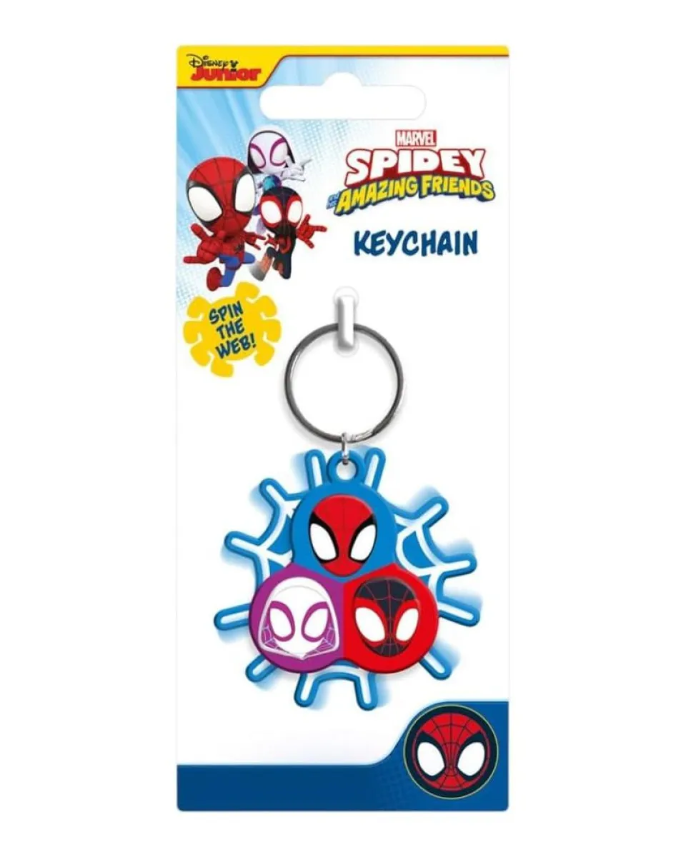 Privezak Spidey And His Amazing Friends - Three Friends Spinner Keychain 