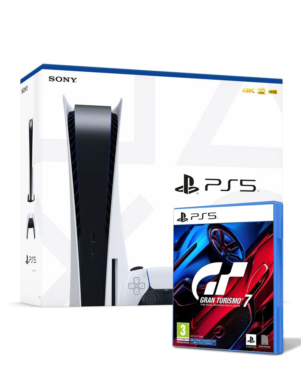Konzola Sony PlayStation 5 PS5 825GB + PS5 Gran Turismo 7 