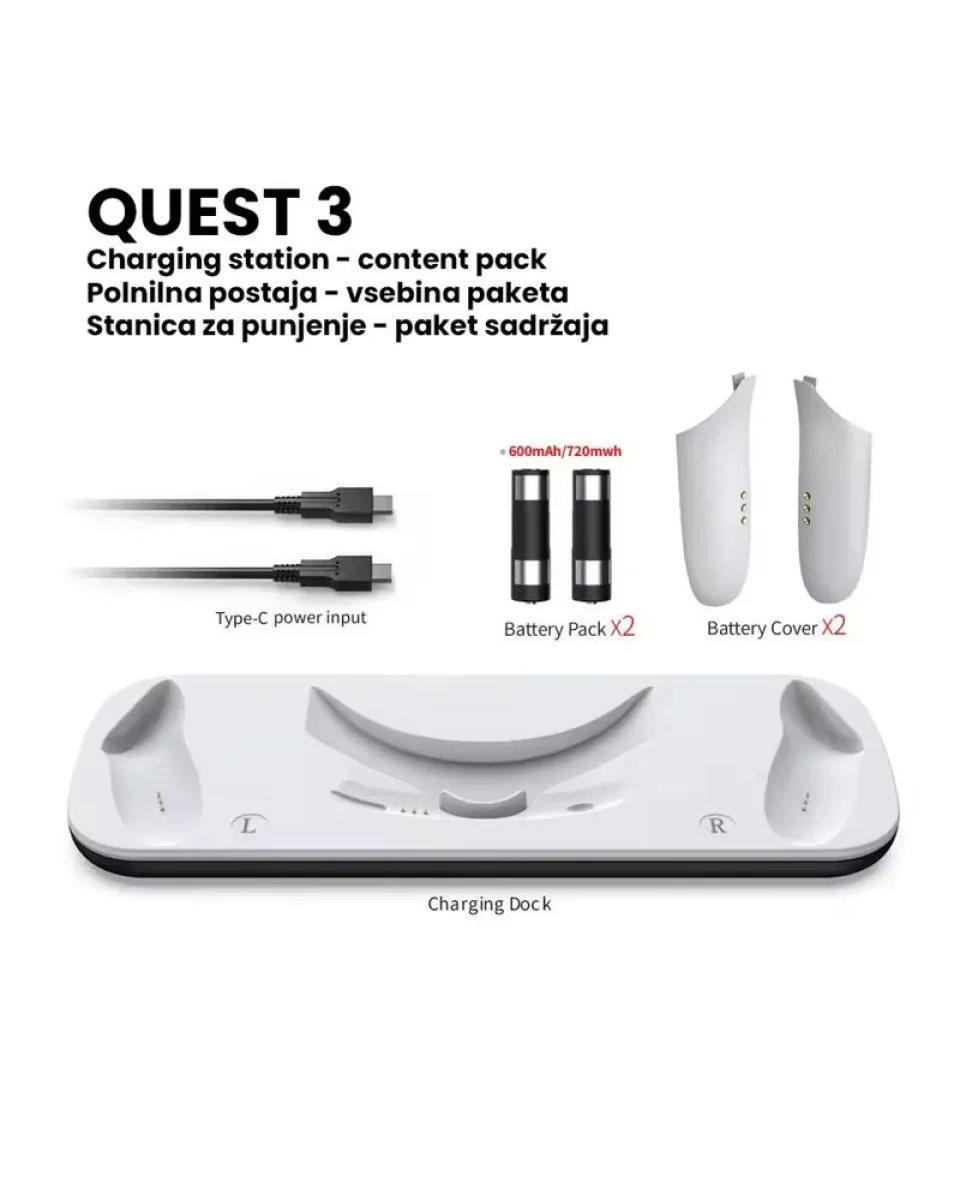 Punjač za Meta Quest 3 - Compatible Charging Dock 