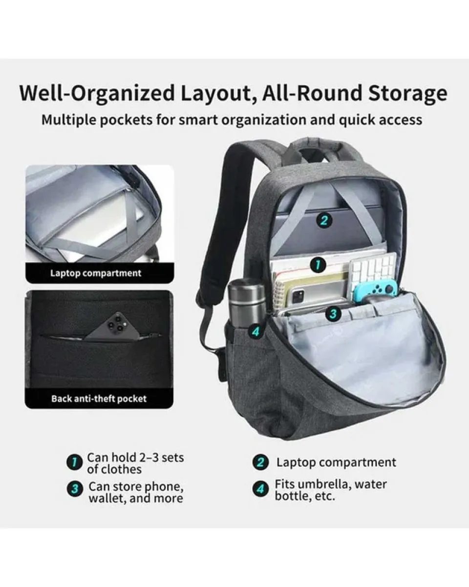 Ranac Tigernu T-B3221C 15.6'' - Black Grey 