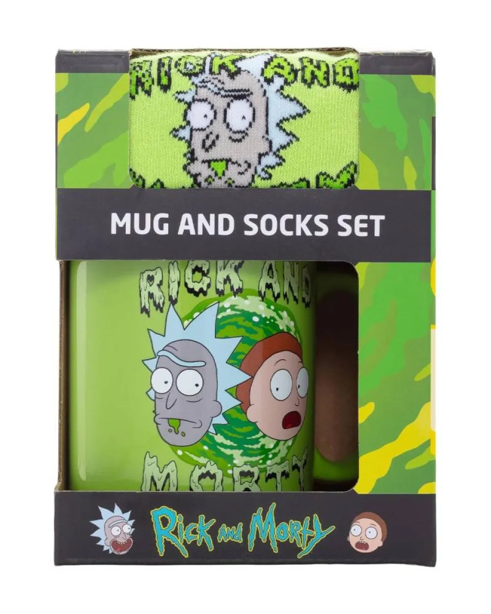 Gift Set - Rick & Morty - Portal - Šolja & Čarape 