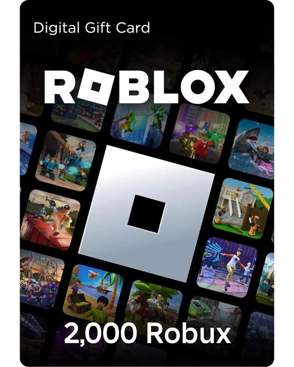 Roblox Gift Card 2000 Robux  - Digital Code 