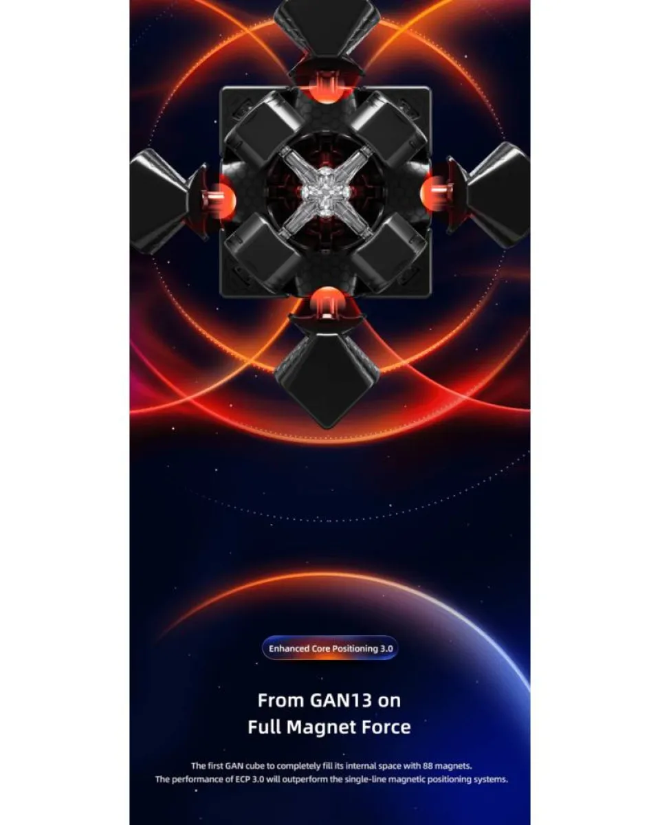 Rubikova kocka - GAN 13 Maglev - 3x3 Frosted Stickerless 