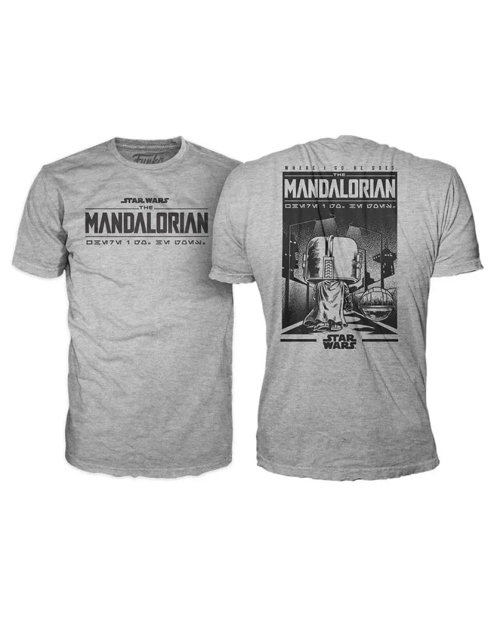 Set Bobble Figure Star Wars POP! & Tee - Grogu With Cookie - L 