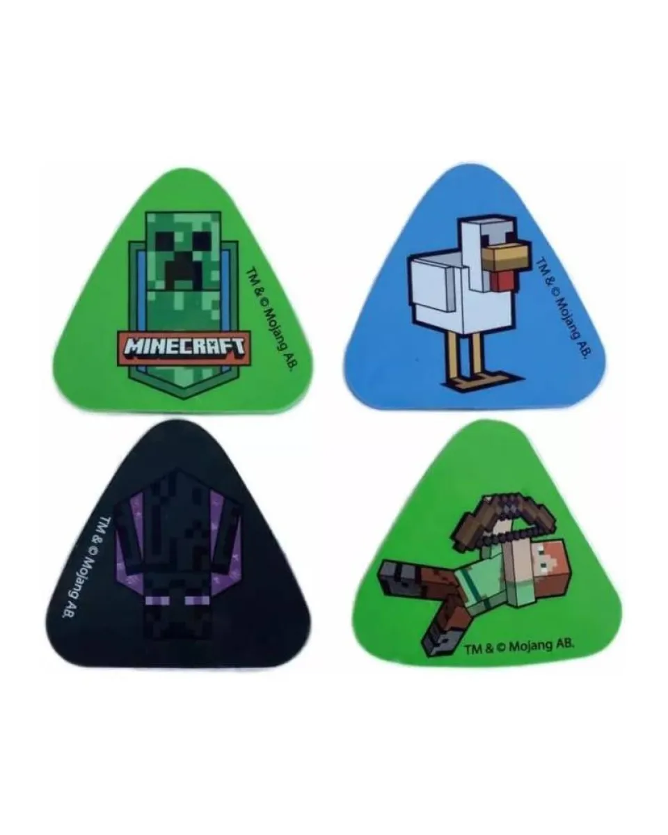 Set Gumica Za Brisanje Minecraft - Characters Eraser 
