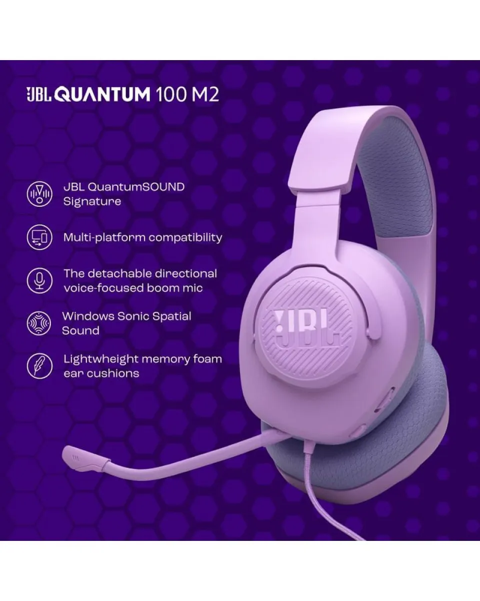 Slušalice JBL Quantum 100 M2 - Purple 