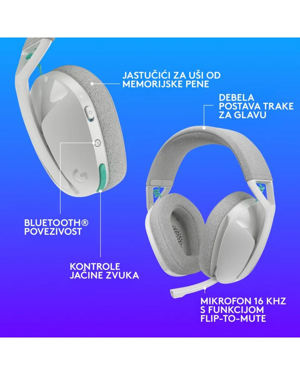 Slušalice Logitech G321 - White 