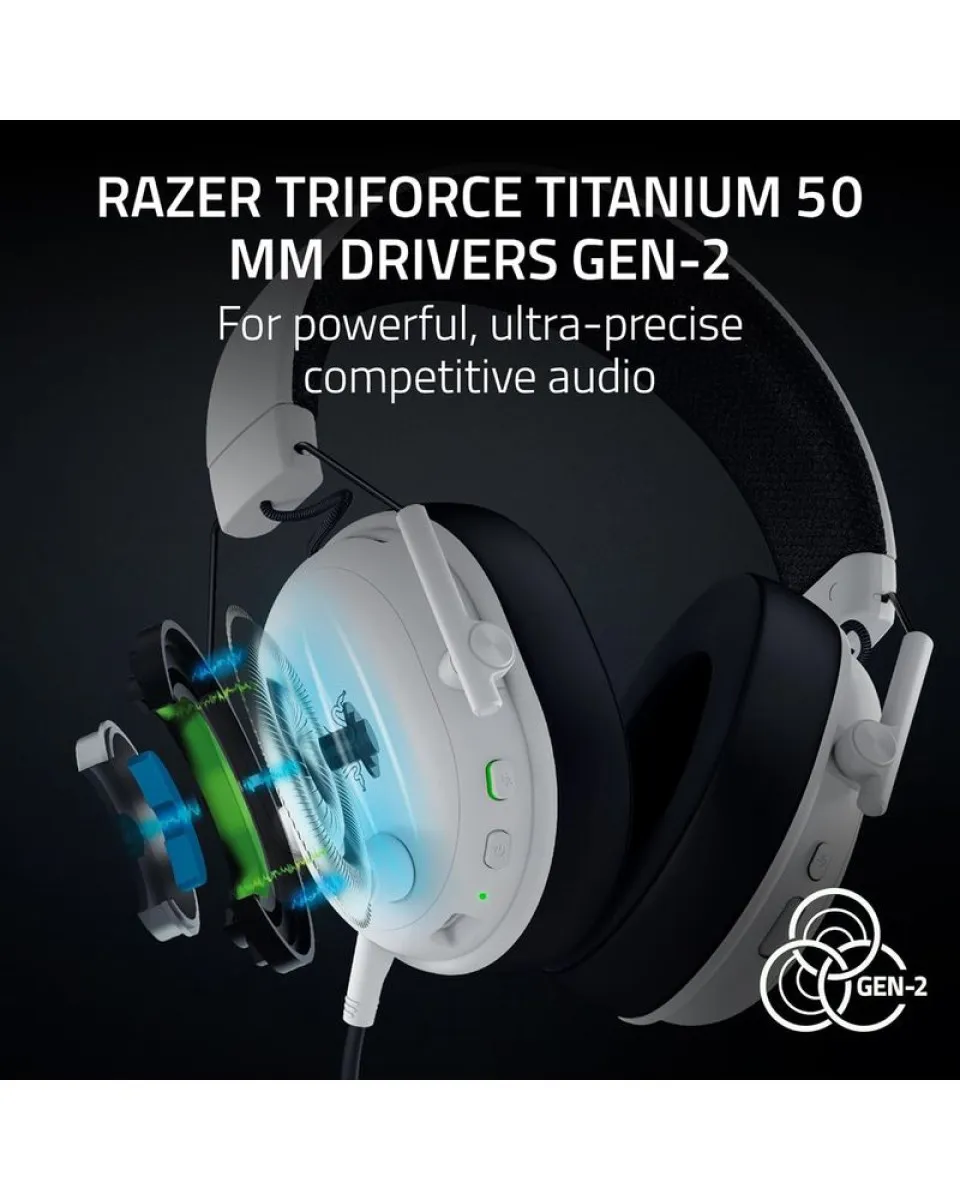 Slušalice Razer Blackshark V3 Wireless Esports - White 