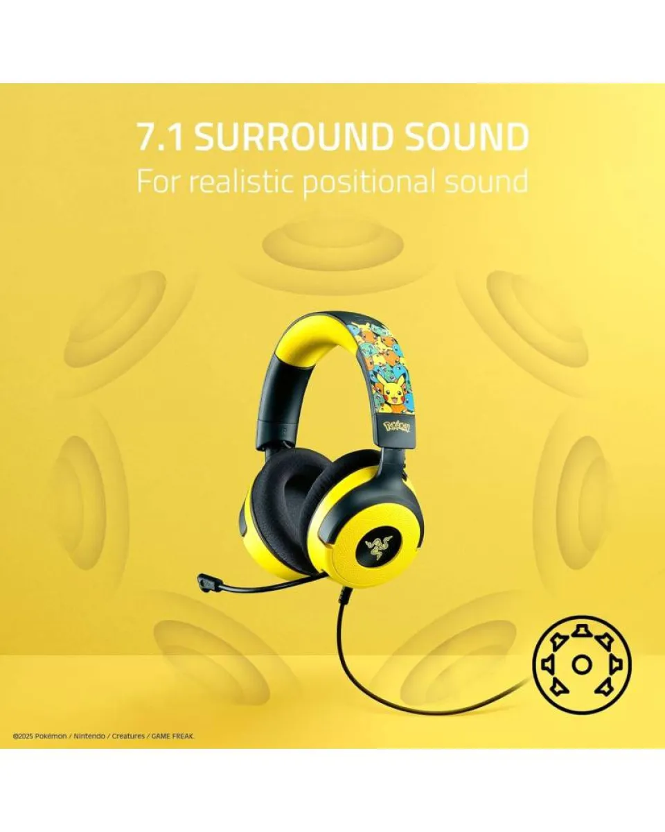 Slušalice Razer Kraken V4 X - Pokemon Kanto Starters Edition