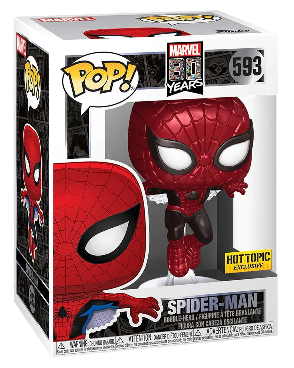 Bobble Figure Marvel 80 Years POP! - First Appearance Spider-Man (Metallic) (Special Edition) 