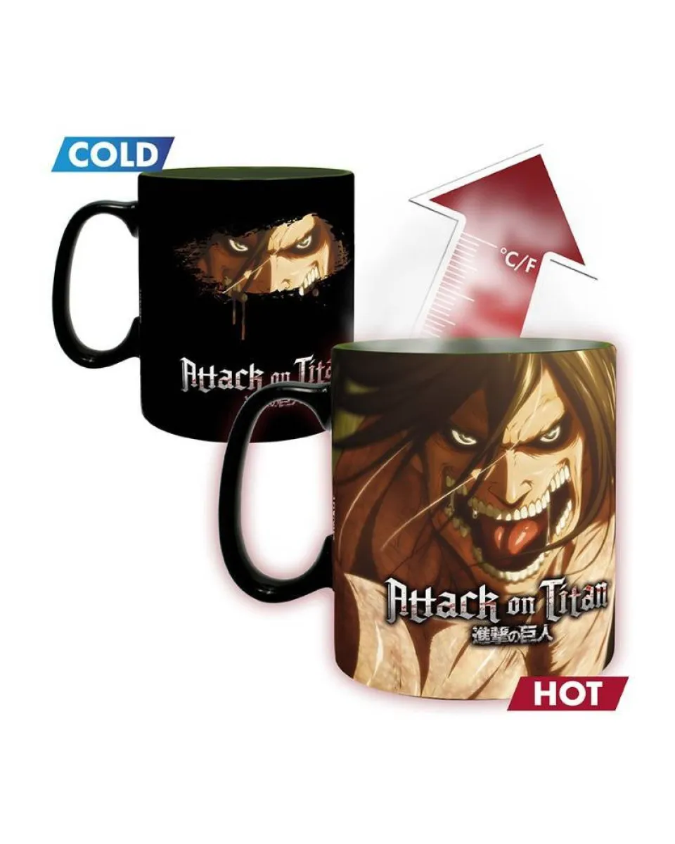 Šolja AbyStyle - Attack On Titan - Eren - Heat Change 