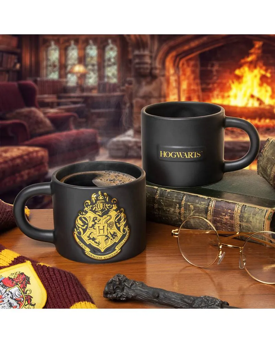 Šolja Paladone - Harry Potter - Hogwarts Crest Embossed Mug 