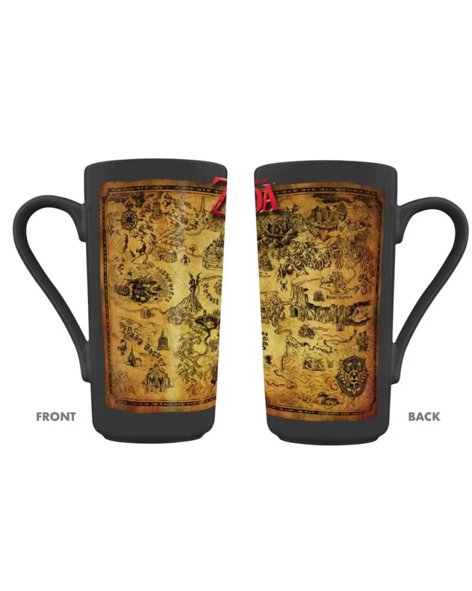 Šolja The Legend of Zelda - Black And Gold - Latte Mug 