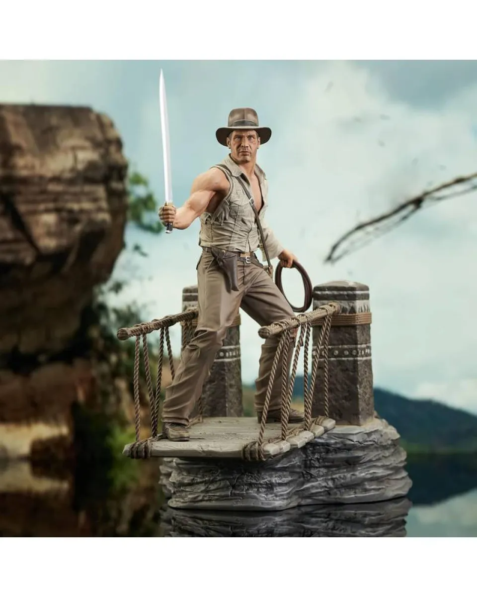 Statue Indiana Jones - Temple Of Doom - Rope Bridge 
