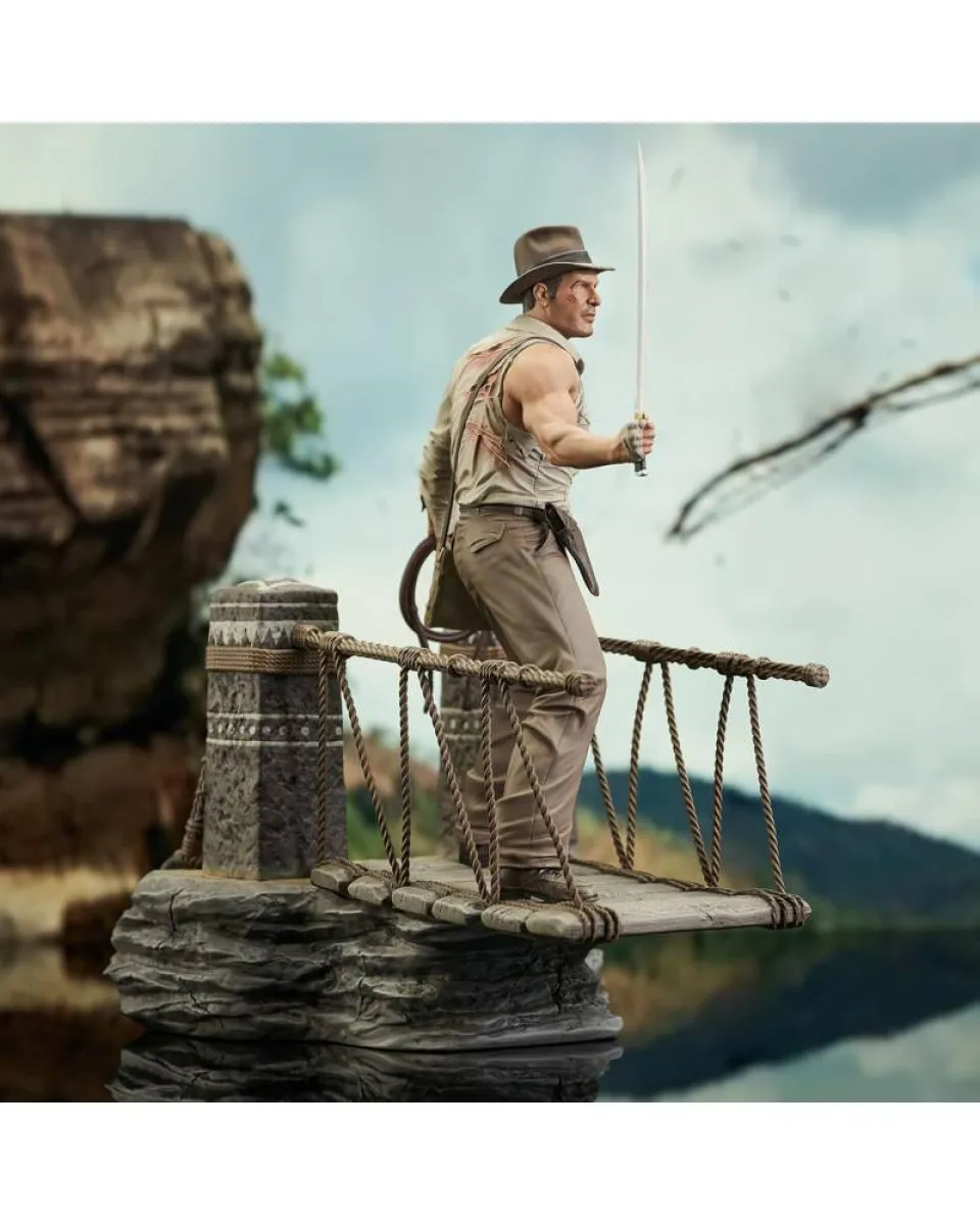 Statue Indiana Jones - Temple Of Doom - Rope Bridge 