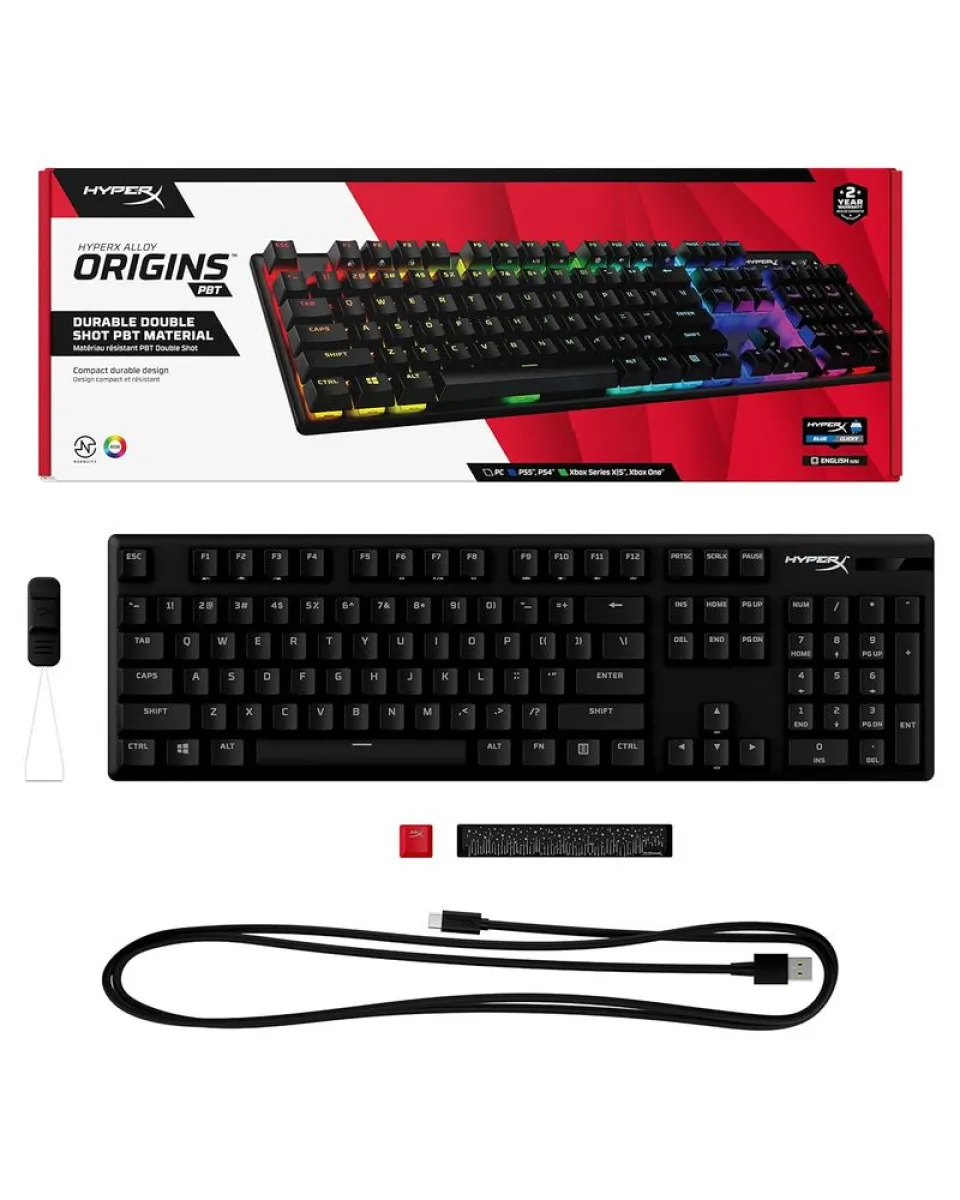 Tastatura HyperX Alloy Origins PBT - Blue Clicky 