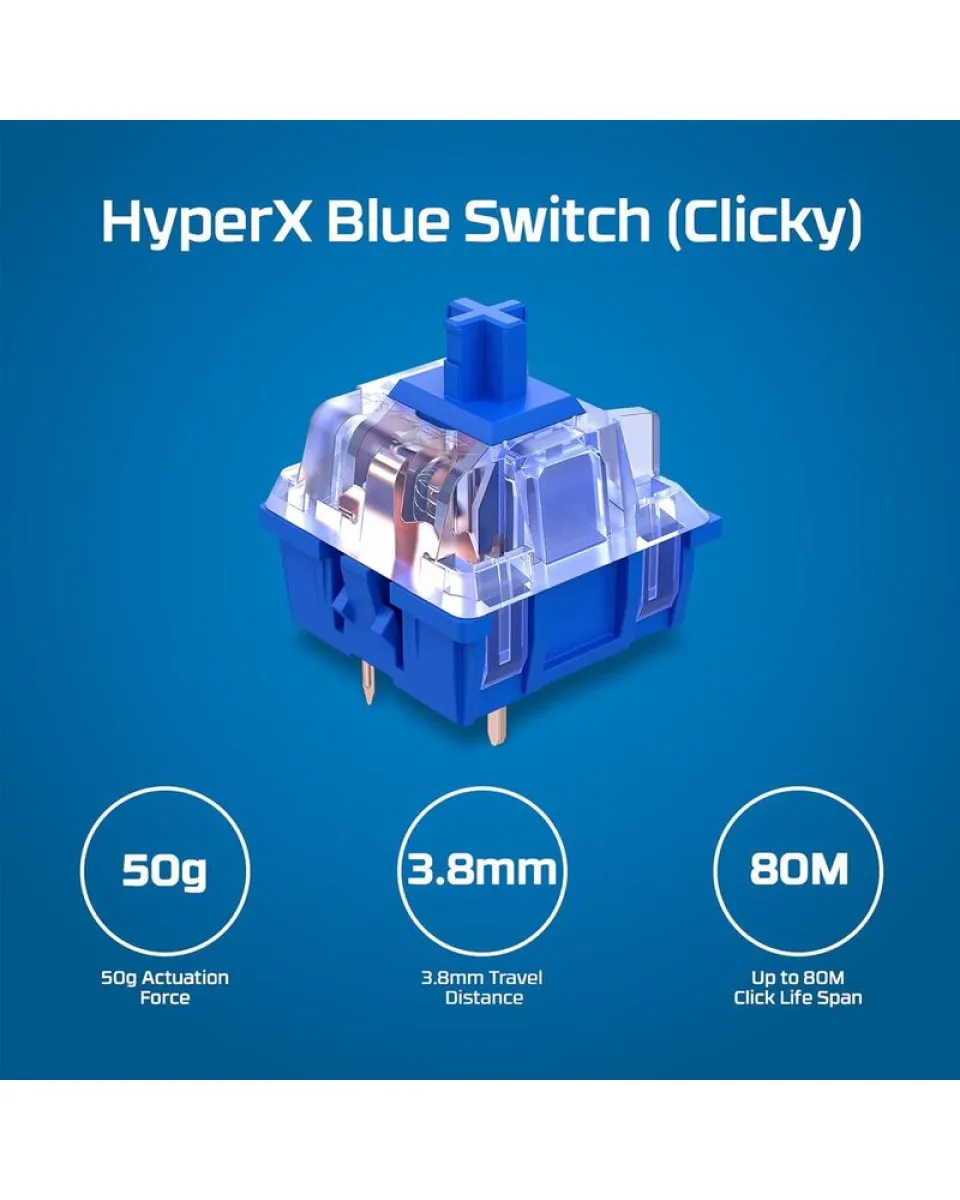 Tastatura HyperX Alloy Origins PBT - Blue Clicky 