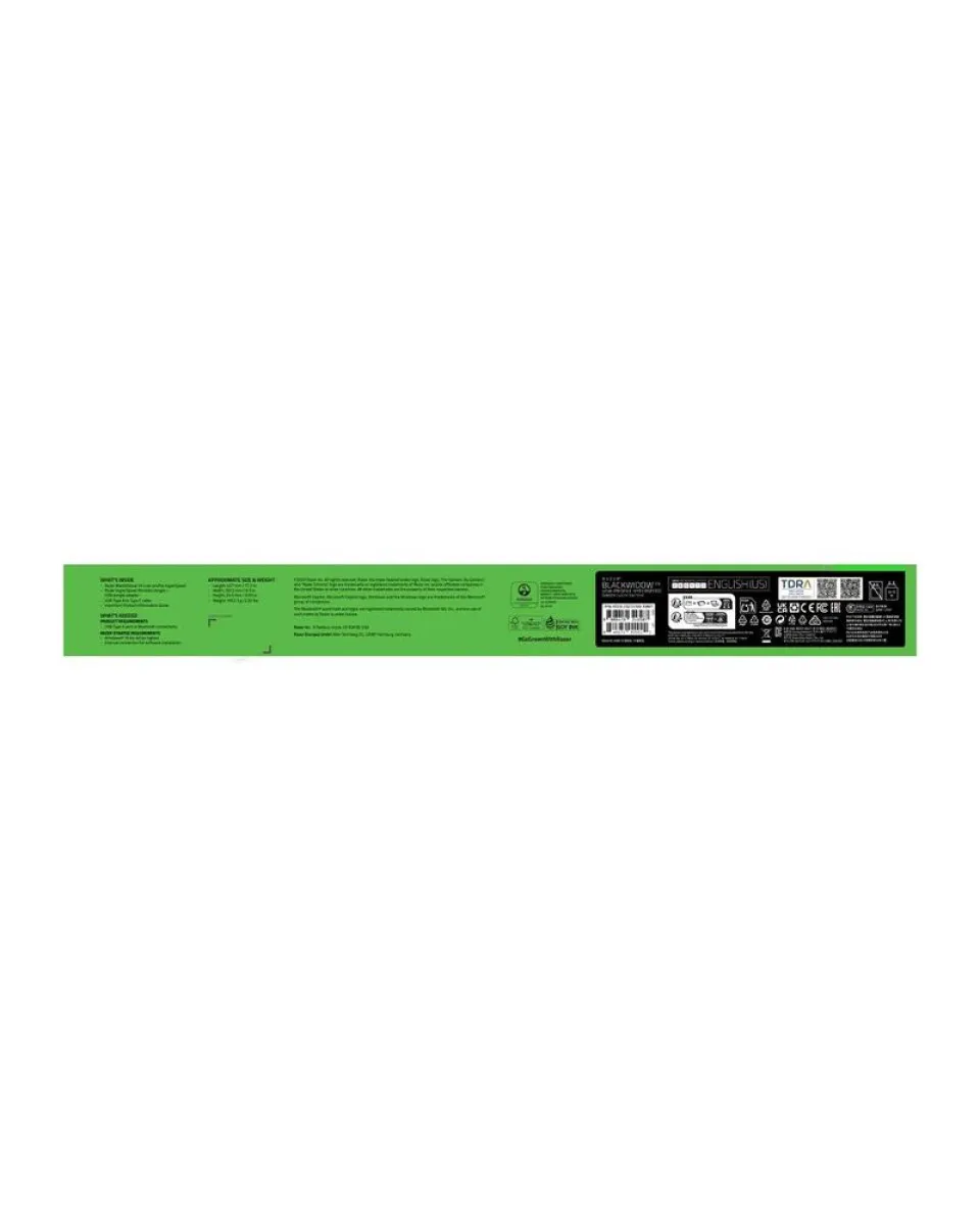 Tastatura Razer BlackWidow V4 Low-profile HyperSpeed - Wireless (Green Clicky Switch) 