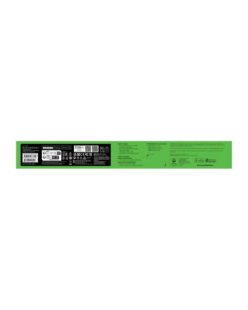 Tastatura Razer BlackWidow V4 Low-profile HyperSpeed - Wireless (Green Switch) 