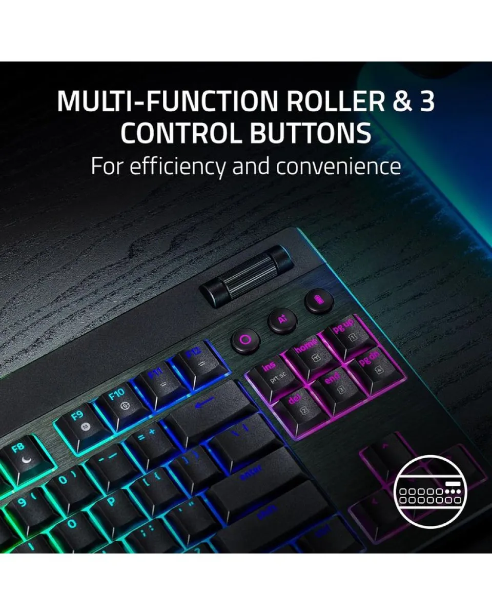Tastatura Razer BlackWidow V4 Low-profile HyperSpeed - Wireless (Green Switch) 