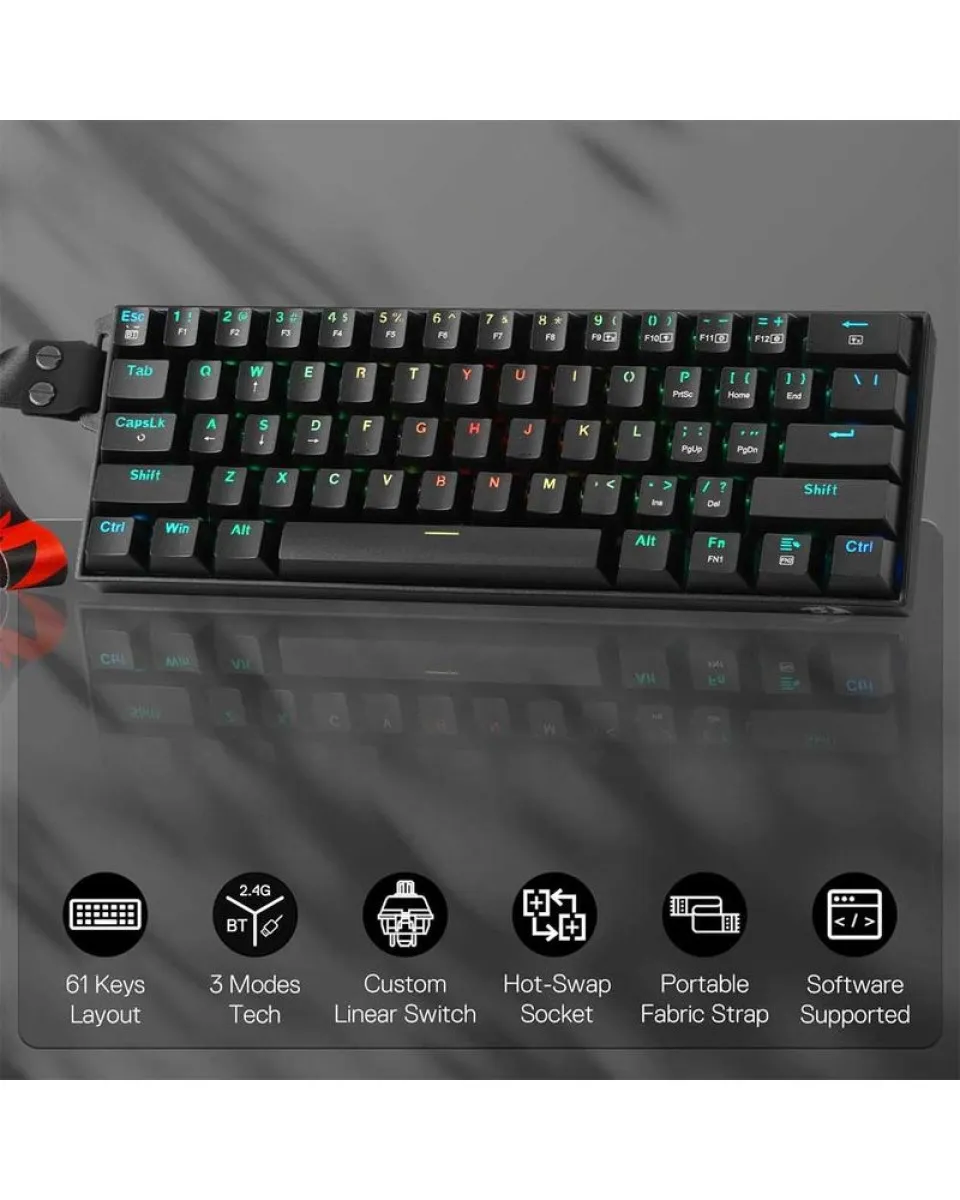 Tastatura Redragon Draconic Pro Plus K530 RGB 