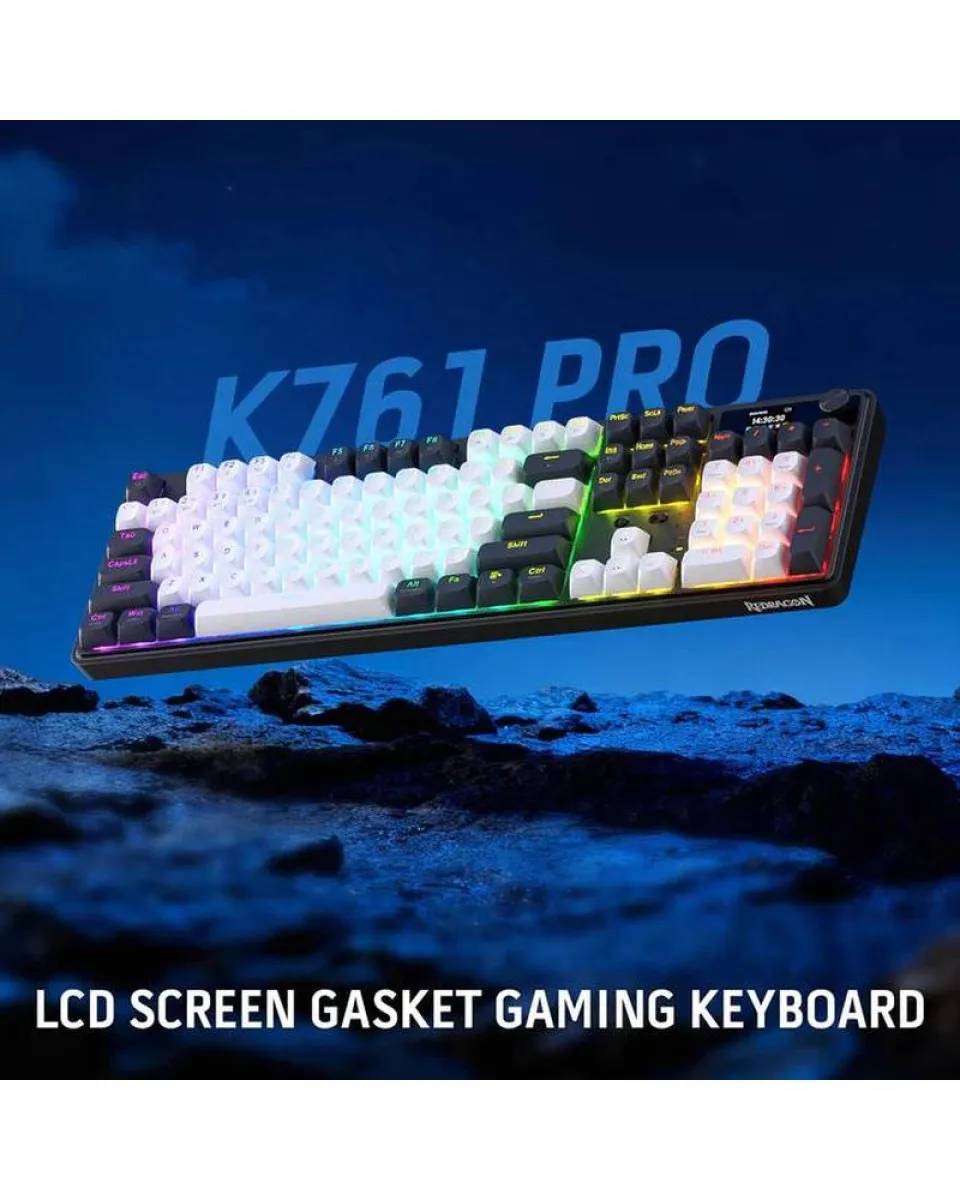 Tastatura Redragon Wyvern LCD Pro K761-WB Wireless/Wired/BT 