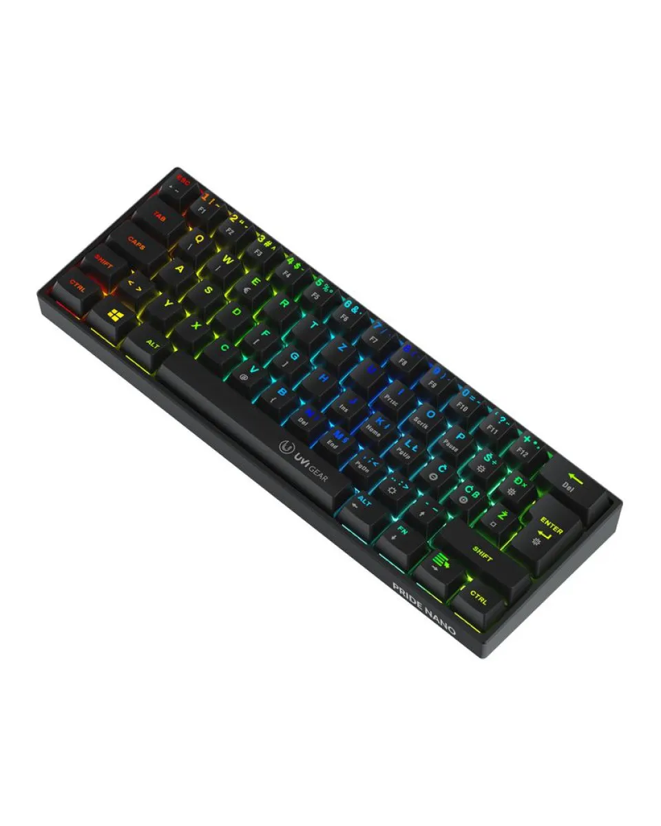 Tastatura UVI Pride Nano 60% RGB – Red switch – SRB (YU) 