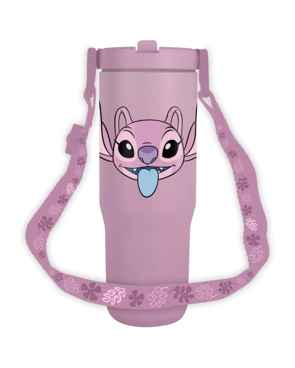 Termos čaša Lilo And Stitch - Angel Pitcher With Strap 