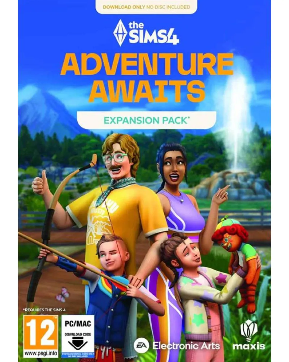 PCG The Sims 4 - Adventure Awaits (EP20) - Code in a Box 