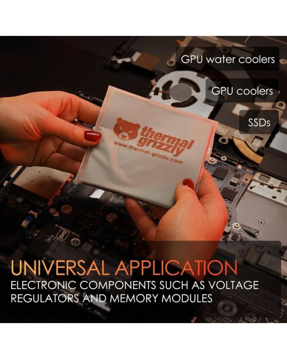 Thermal Pad Thermal Grizzly Minus Pad Pro 100x100 2mm 2Pcs 