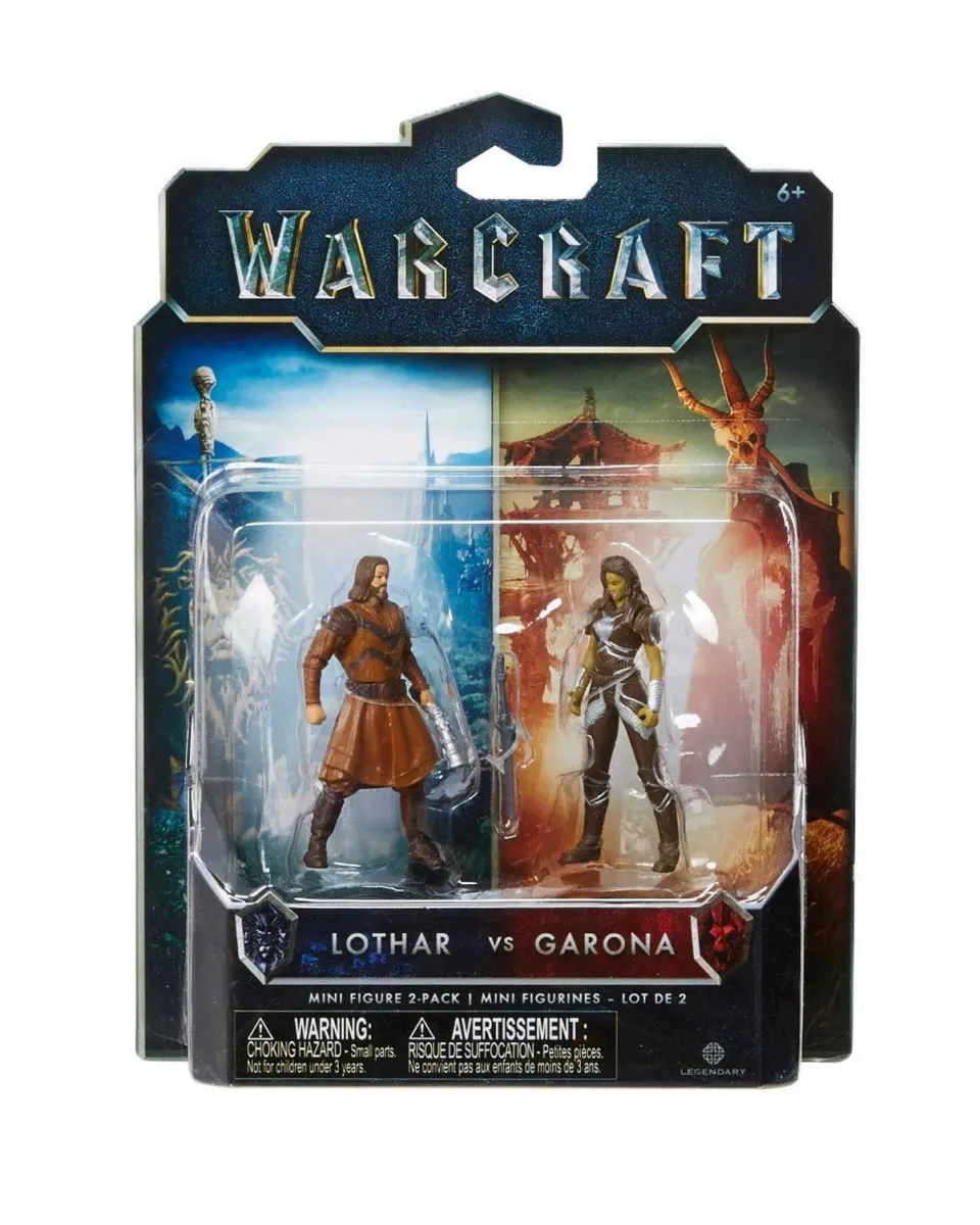 Mini Figure Warcraft 2 pack - Lother vs. Garona 