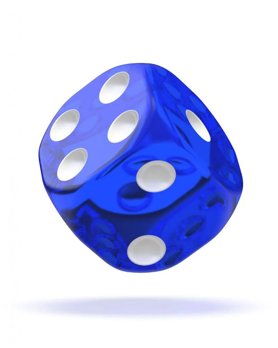 Kockice Oakie Doakie Dice D6 12 mm Translucent - Blue (36) 
