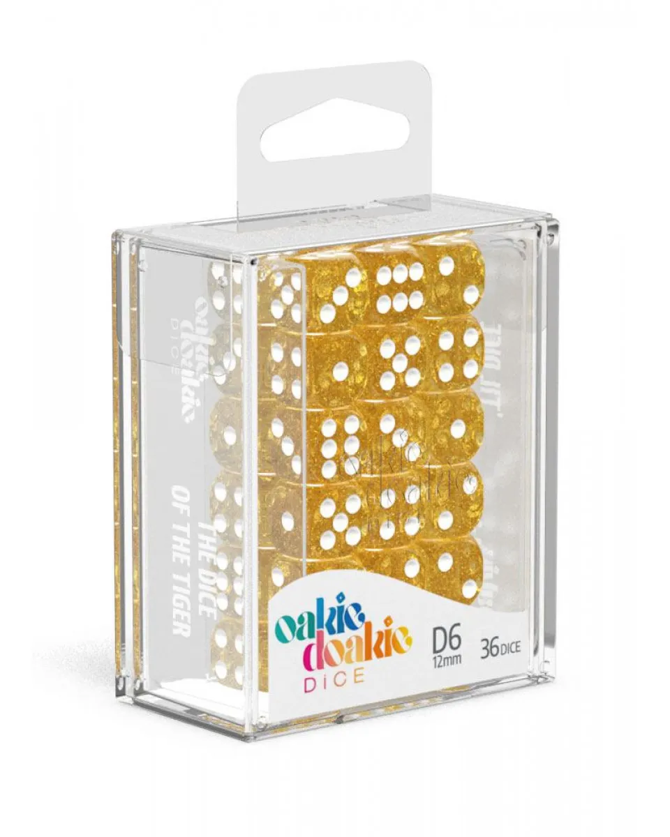 Kockice Oakie Doakie Dice D6 12 mm Speckled - Orange (36) 