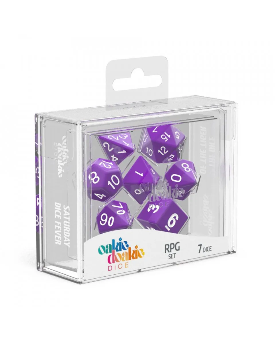 Kockice Oakie Doakie Dice RPG Set Solid - Purple (7) 