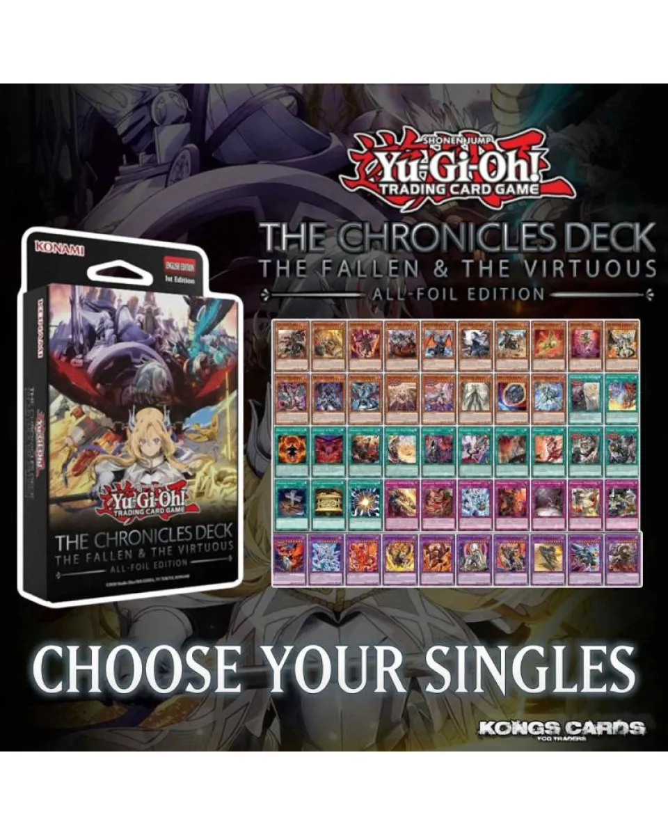 Društvena igra - Yu-Gi-Oh! - TCG The Chronicles Deck - The Fallen & The Virtuous (All-Foil Edition) 