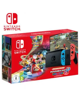 Konzola Nintendo Switch (Red and Blue Joy-Con) + Mario Kart 8 Deluxe Edition + 3 Month Membership 