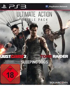 PS3 Ultimate Action Pack - (Just cause 2 + Sleeping Dogs  + Tomb Raider) 