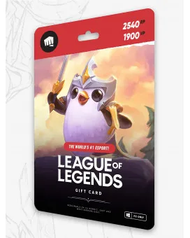 Riot Points Pin Code 2540RP/1900VP League of Legends / Valorant