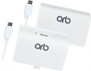 ORB Dual Controller Charge & Play Battery Pack White 