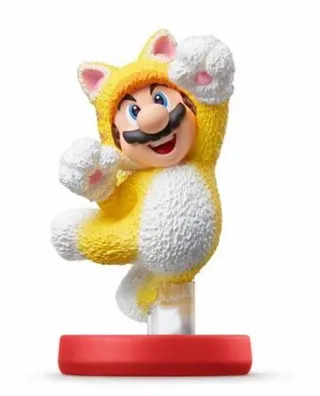 Amiibo Super Mario Cat Mario & Cat Peach Double Pack 