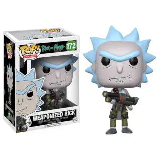 Bobble Figure Animation - Rick and Morty POP! - Weaponized Rick 
