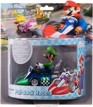 Mini Figure Mario Kart Pull Back Racers - Luigi 
