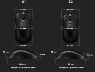 Miš Zowie S1 Black 