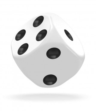 Kockice Oakie Doakie Dice D6 16 mm Solid - White (12) 