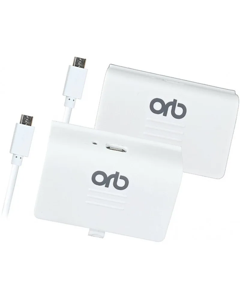 ORB Dual Controller Charge & Play Battery Pack White 