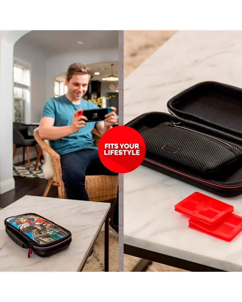 Torbica BigBen Deluxe Travel Case & Cartridge Case - Super Mario - Odyssey 