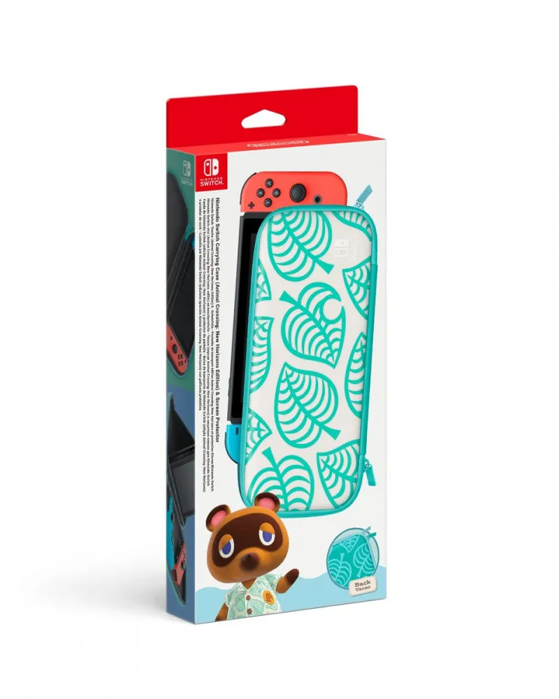 Nintendo Switch Carrying Case & Screen Protector Animal Crossing Edition 