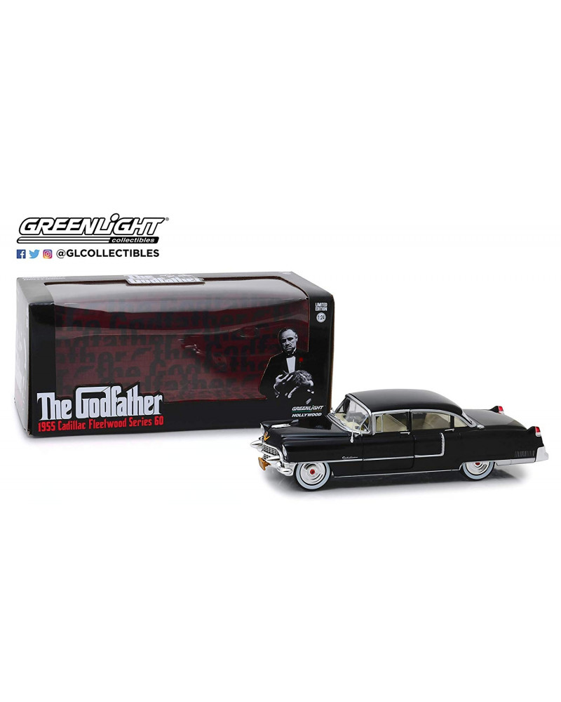 Diecast Model The Godfather 1/24 - 1955 Cadillac Fleetwood Series 60 