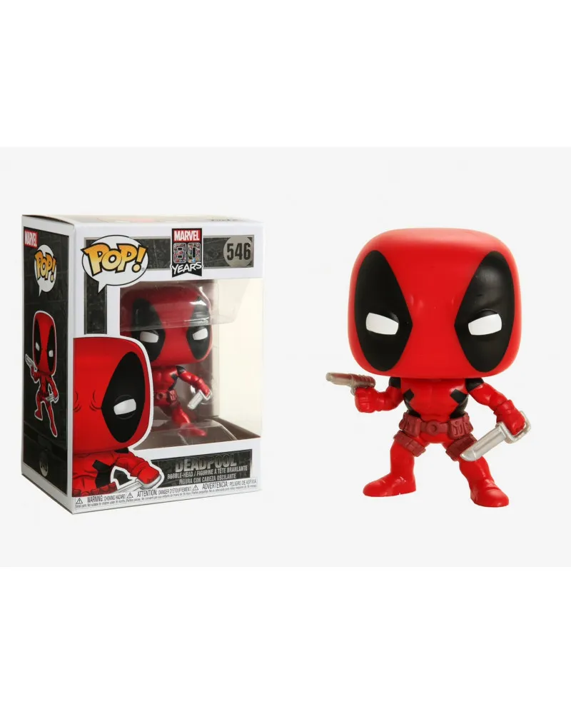 Bobble Figure Marvel 80th POP! - First Appearance Deadpool 